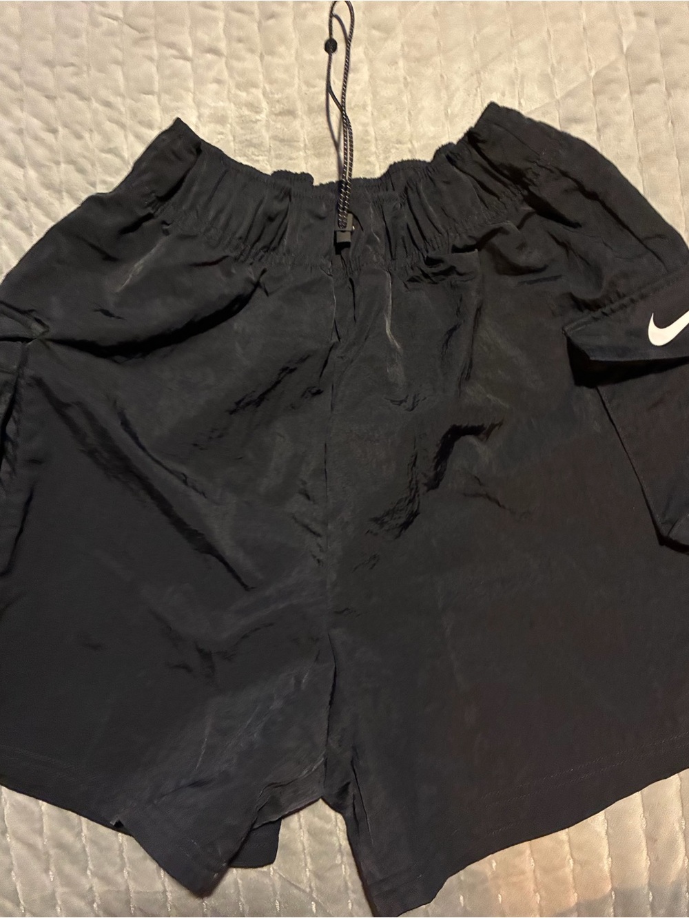 Nike Black Women's Elastic Drawstring Shorts
